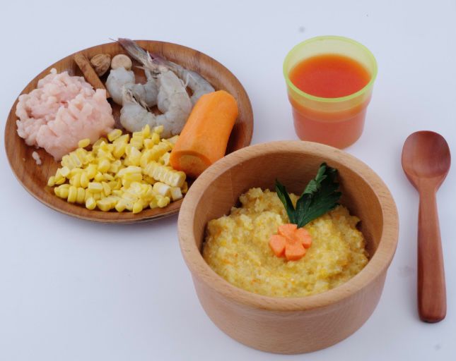 Bubur Kanji Rumbi Ayam dan Udang Usia 6-8 Bulan