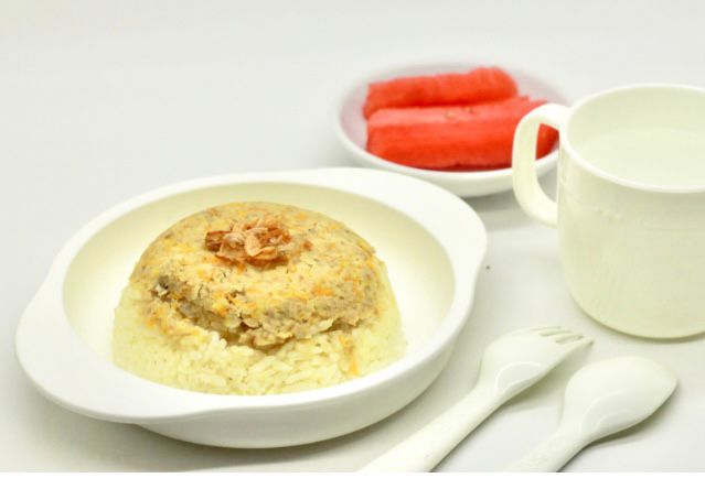 Nasi Tim Ayam Lele Cincang Usia 9-11 Bulan